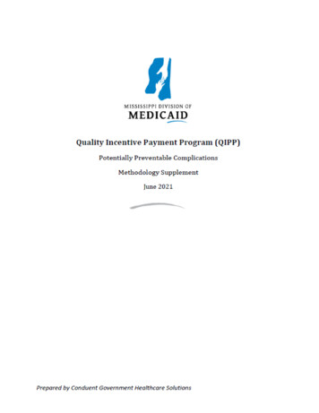 Mississippi QIPP PPC Methodology Supplement