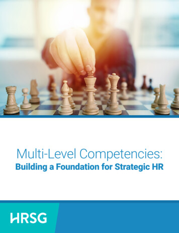 Multi-Level Competencies - HRSG