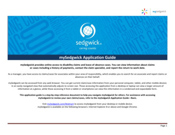 MySedgwick Application Guide