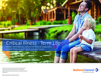 Critical Illness - Term Life - National General Insurance