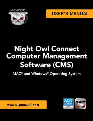 Night Owl Connect Computer Management Software (CMS)