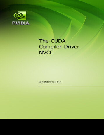 The CUDA Compiler Driver NVCC - Nvidia