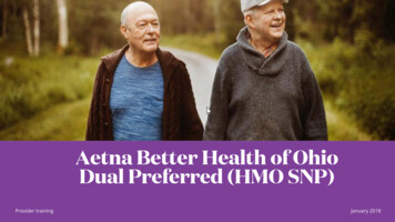 Aetna Better Health Of Ohio Dual Preferred (HMO SNP)