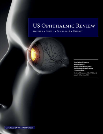 US Ophthalmic Review - Home » Marco Ophthalmic