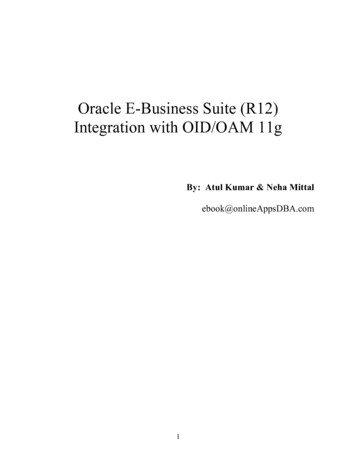 Oracle E-Business Suite (R12) Integration With OID/OAM 11g
