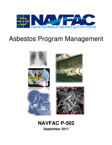 P-502 Asbestos Program Management - WBDG