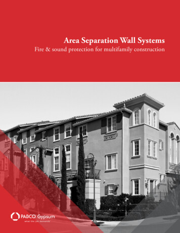 Area Separation Wall Systems - PABCO Gypsum