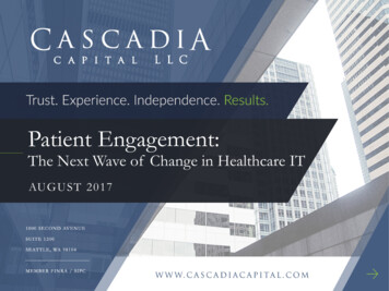 Patient Engagement Industry Outlook - Cascadia Capital
