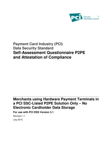 Data Security Standard Self-Assessment Questionnaire P2PE And .