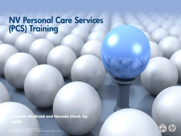 NV Personal Care Services (PCS) Training - Nevada