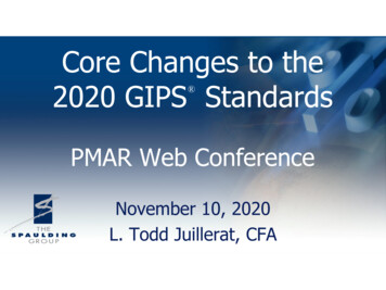 Core Changes To The 2020 GIPS Standards - The Spaulding Group