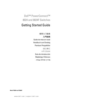 PowerConnect 8024F Getting Started Guide - Dell