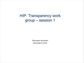 Price And Quality Transparency Work Group Slide Deck