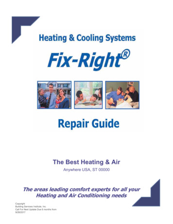 Pricebook.pdf Fix-Right Flat Rate HVAC REPAIR Price Guide 2017