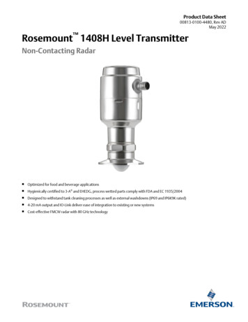 Rosemount 1408H Level Transmitter - Emerson