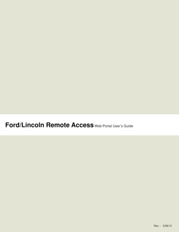 Ford/Lincoln Remote Access - Paul MacHenry