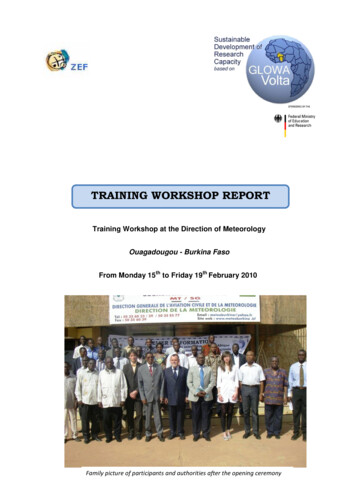 Training Workshop Report - Zef