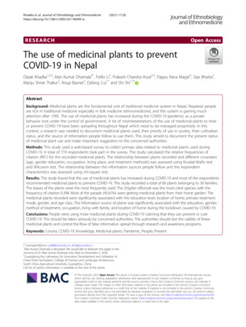 The Use Of Medicinal Plants To Prevent COVID-19 In Nepal