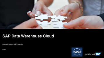 SAP Data Warehouse Cloud L2 - Sapsa.se