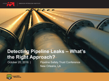 Detecting Pipeline Leaks - What's The Right Approach?