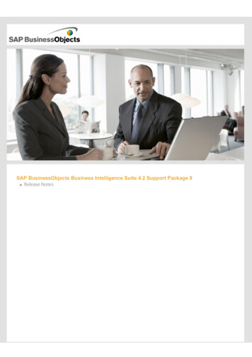 SAP BusinessObjects Business Intelligence Suite 4.2 Support Package 8