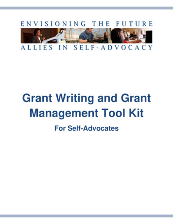 Grant Writing And Grant Management Tool Kit - Aucd 
