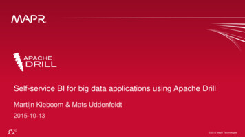 Self-service BI For Big Data Applications Using Apache Drill