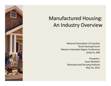Manufactured Housing: An Industry Overview - NACo