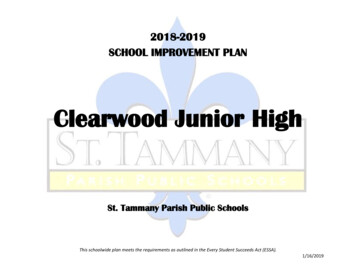 Clearwood Junior High - St. Tammany Parish Public Schools