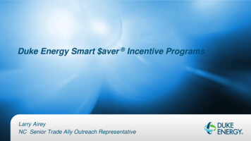 Duke Energy Smart Aver Incentive Programs