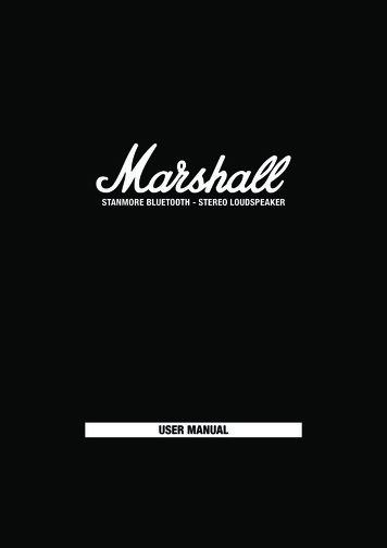 USER MANUAL - Marshallheadphones 