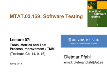 MTAT.03.159: Software Testing - Ut