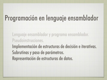 Programación En Lenguaje Ensamblador - UPV/EHU