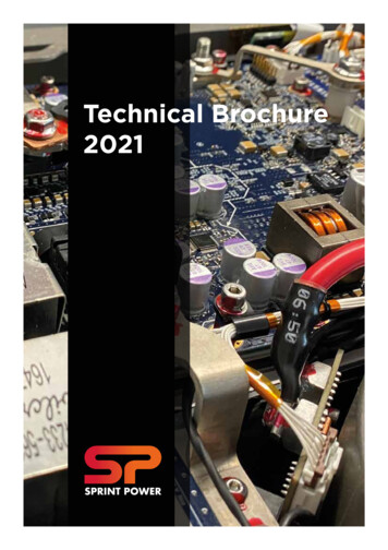 Technical Brochure 2021 - Sprint Power
