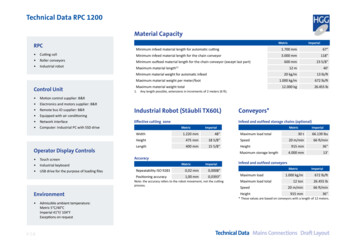 Technical Data RPC 1200