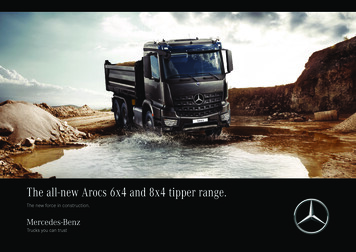 The All-new Arocs 6x4 And 8x4 Tipper Range.