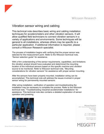 Vibration Sensor Wiring And Cabling - Vibration Monitoring