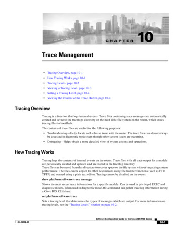 Trace Management - Cisco