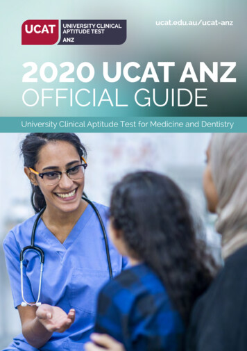 2020 Ucat Anz Official Guide