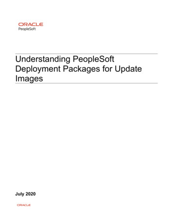 Understanding PeopleSoft Deployment Packages For Update Images