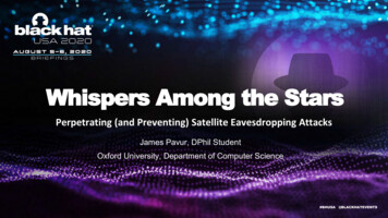 Whispers Among The Stars - Black Hat Briefings