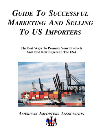Guide To Marketing And Selling To US Importers