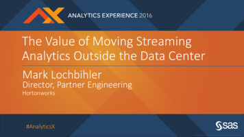 Value Of Moving Streaming Analytics Outside Data Center - SAS
