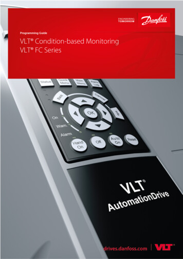 VLT Condition-based Monitoring - Danfoss