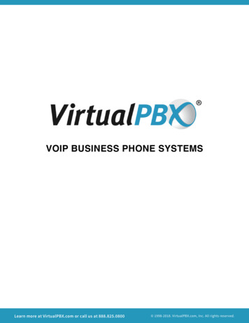 VOIP BUSINESS PHONE SYSTEMS - Virtualpbx 