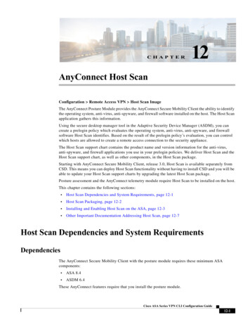 AnyConnect Host Scan - Cisco