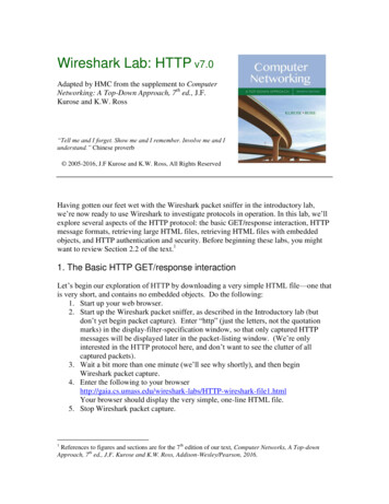 Wireshark Lab: HTTP V7 - Harvey Mudd College