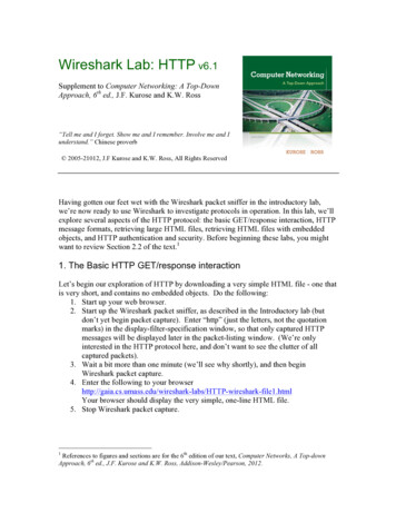 Wireshark HTTP V6 - Cleveland State University