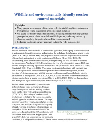 Wildlife And Environmentally Friendly Erosion Control Materials - FWS