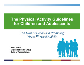 Physical Activity Guidelines - Schools